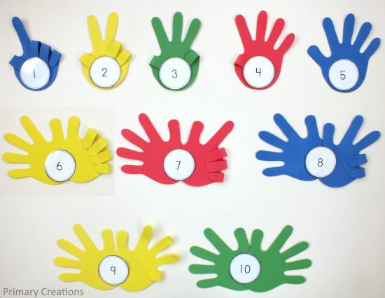 Foam Hands Counting