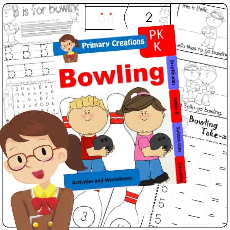 Bowling Preschool Printables