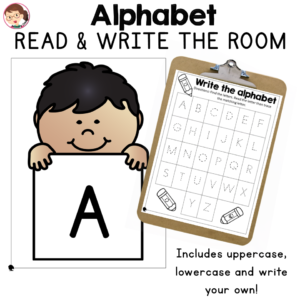 Write the Room Alphabet Activities, Letter formation