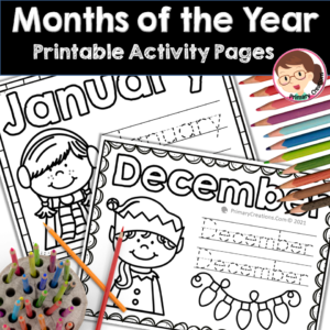 Months of the Year printable worksheets