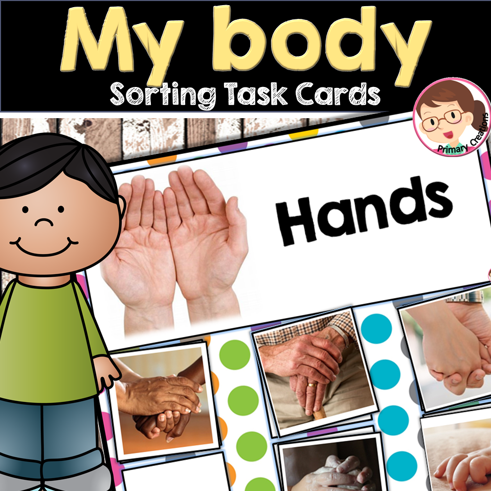 Parts of the Body - Sorting Task Cards