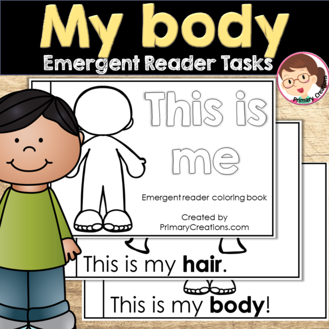 Parts of the Body - Emergent Reader Activities for PreK