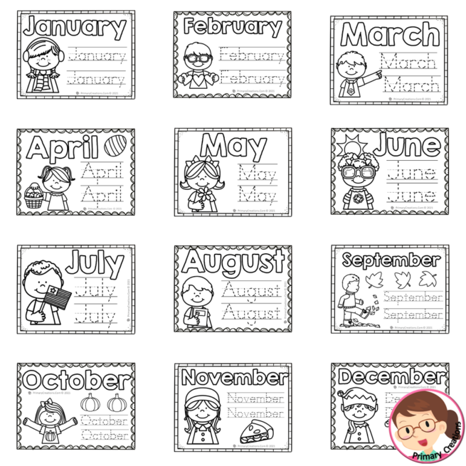 Months of the Year activities for preschool