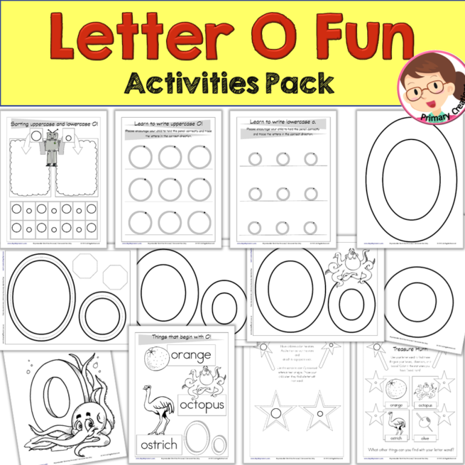 Alphabet Worksheets, Letter Recognition 'O' Pack - Autism SPED Preschool PreK