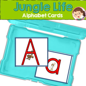 Alphabet Jungle Animals Theme - Safari Animals Theme - Autism, SPED, Preschool, Autism