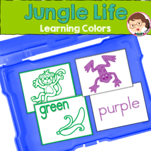 Learning Colours - Jungle Animals Theme - Safari Animals Theme - Autism, SPED, PreK