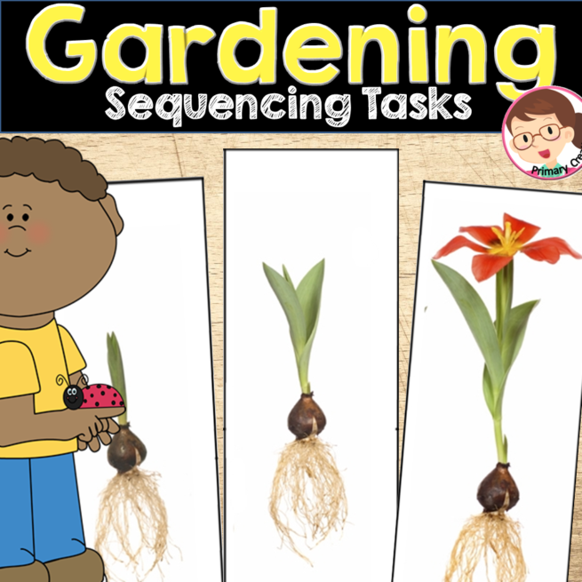 Gardening Sequencing Activities - Autism, SPED, Preschool, PreK